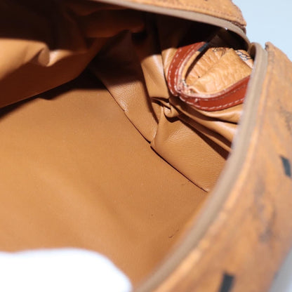 MCM Visetos pouch PVC, BROWN, PVC, Clutche & pouche