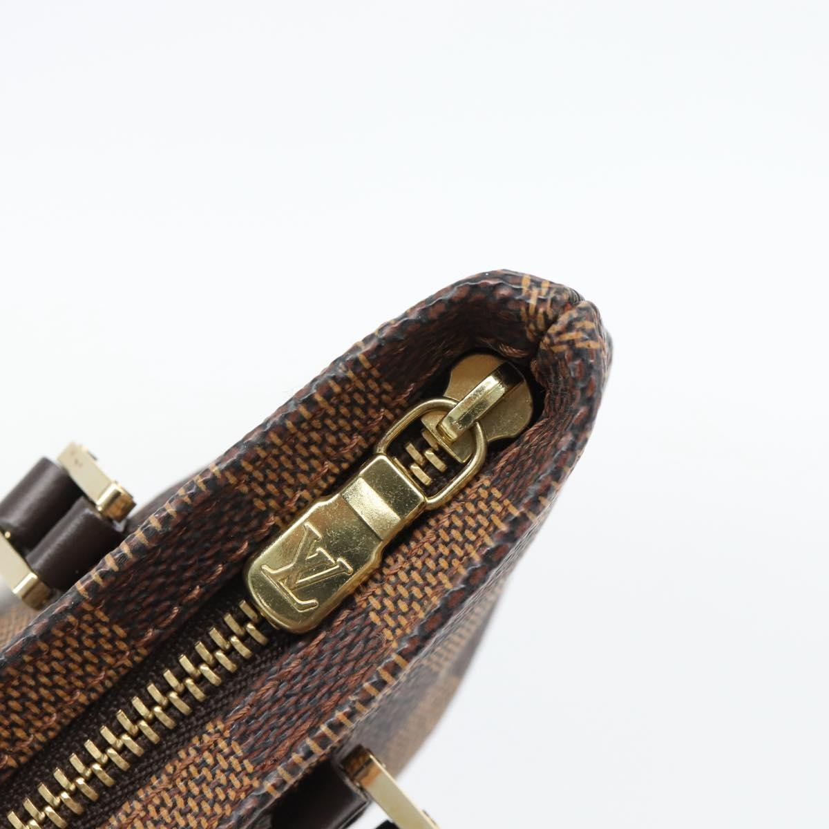 Louis Vuitton Manosque Pochette Damier, Brown, Canvas, Clutch