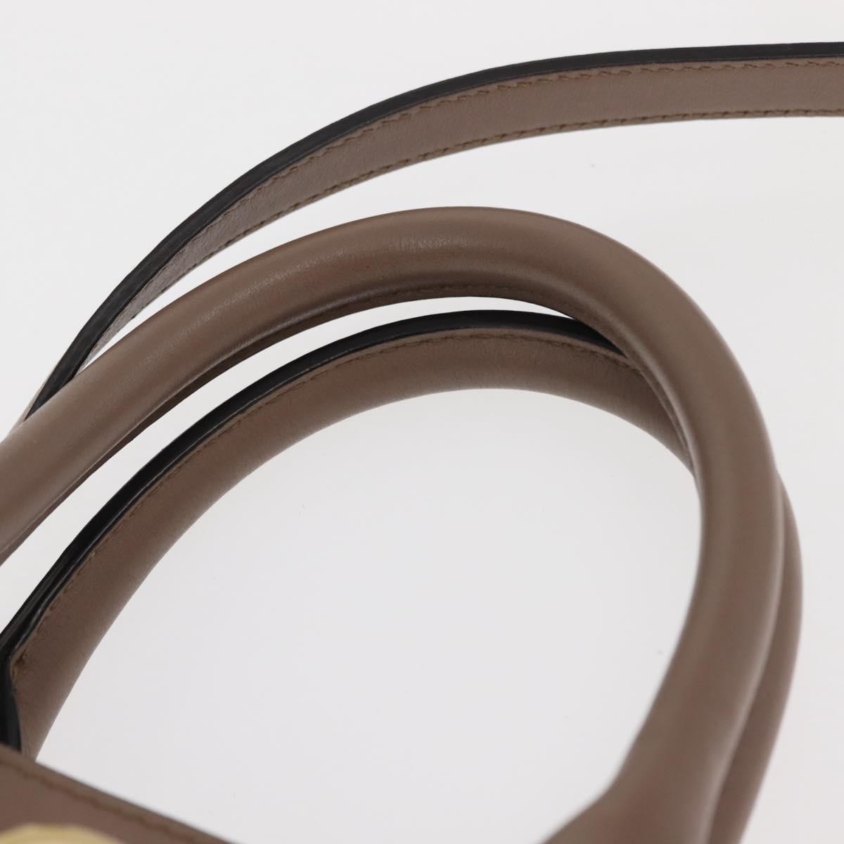 Salvatore Ferragamo Studio Satchel Leather, BEIGE, LEATHER, Handbag