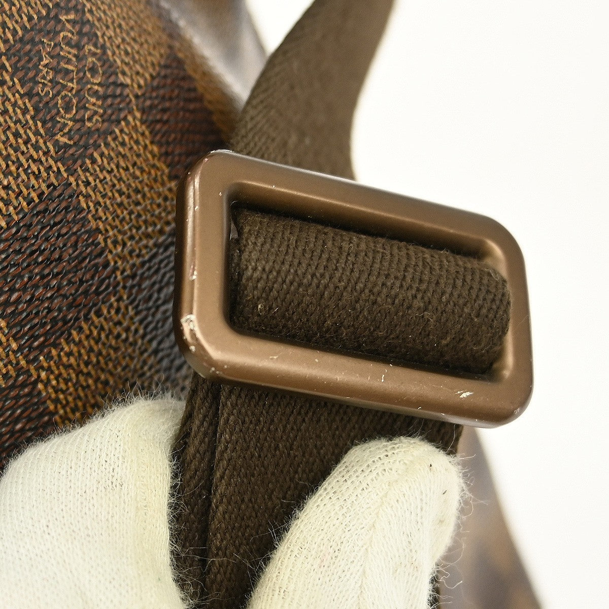Louis Vuitton Brooklyn Handbag Damier, BROWN, CANVAS, Shoulder bag