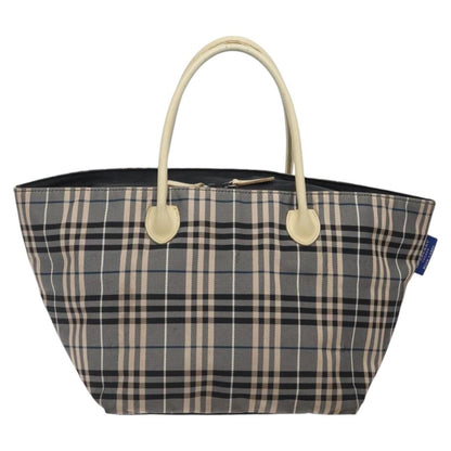 Burberry Nova Check Tote canvas check pattern, NAVY, CANVAS, Tote bag