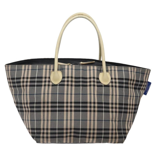 Burberry Nova Check Tote canvas check pattern, NAVY, CANVAS, Tote bag