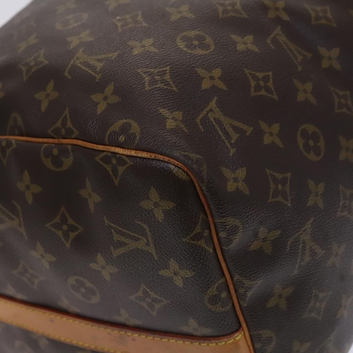 Louis Vuitton Keepall Bag Monogram Canvas, BROWN, CANVAS, Travel bag