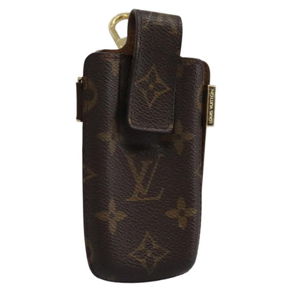 Louis Vuitton Étui Téléphone Monogram Canvas, BROWN, CANVAS, Tech accessory