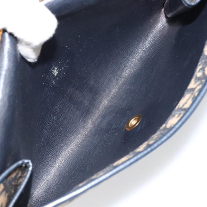 Christian Dior Vintage CD Chain Flap Shoulder Bag Diorissimo Canvas, NAVY, CANVAS, Shoulder bag