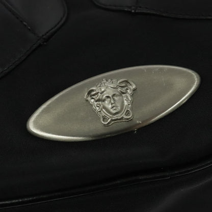 Versace Medusa Shoulder Bag Leather, BLACK, LEATHER, Shoulder bag