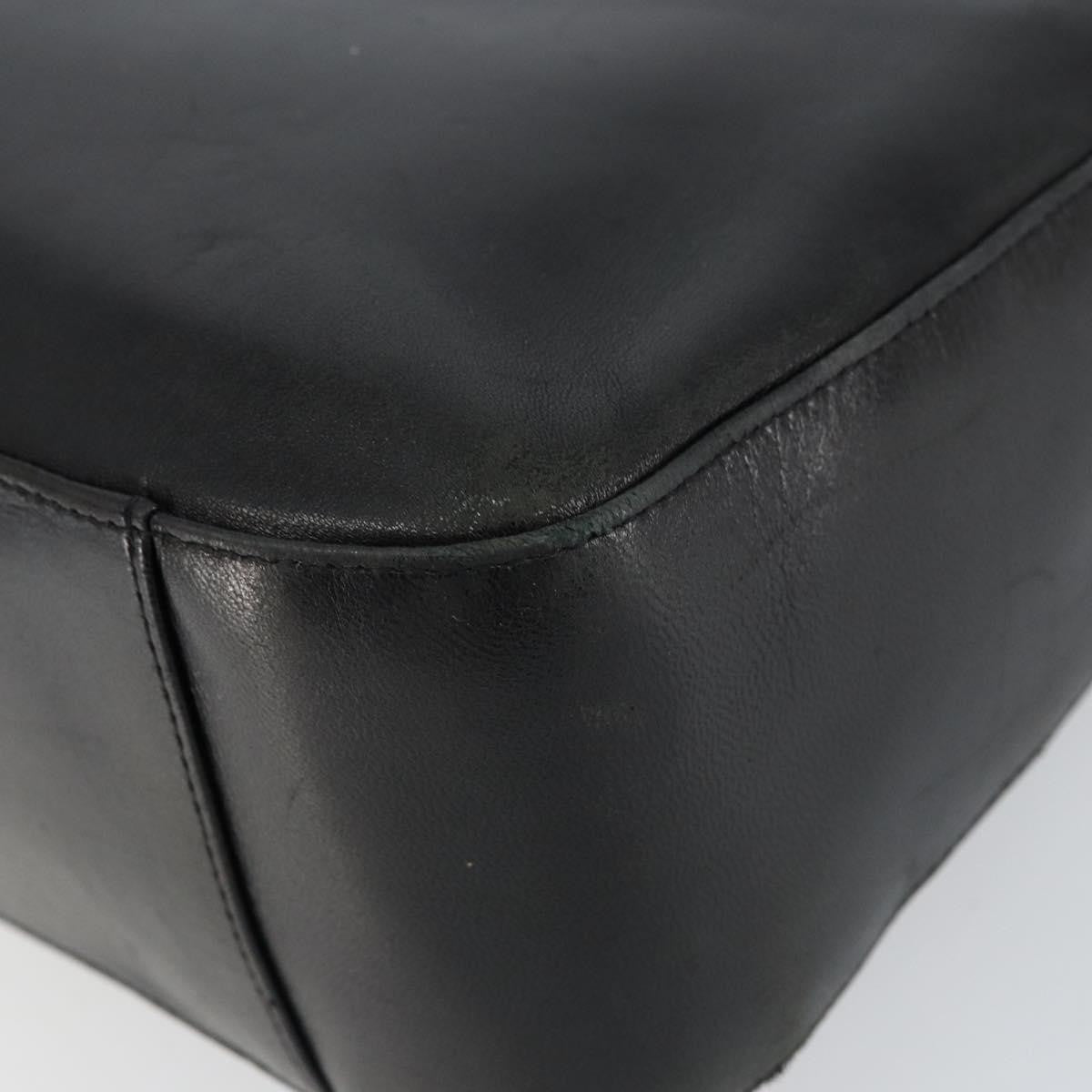 Bally Vintage Handbag Leather, BLACK, LEATHER, Handbag