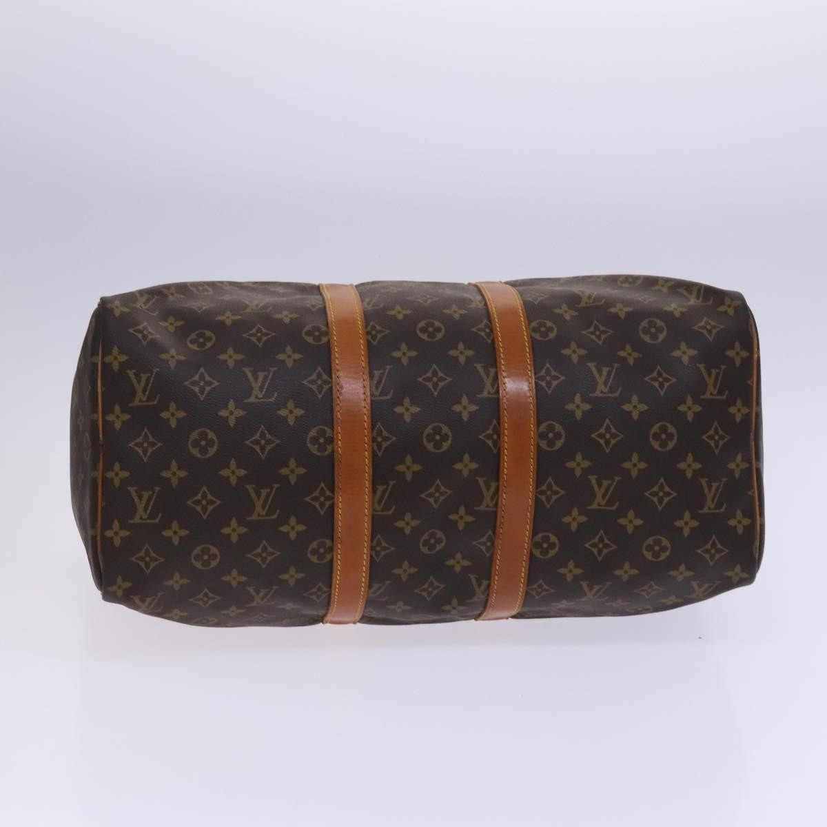 Louis Vuitton Keepall Bag Monogram Canvas, BROWN, CANVAS, Travel bag
