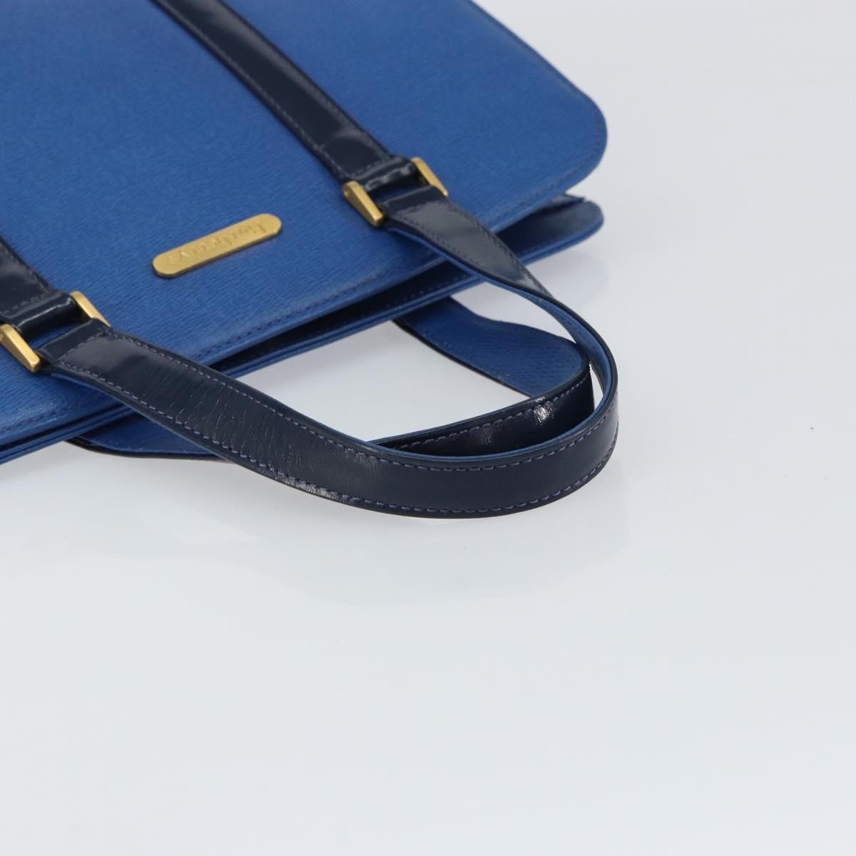 Burberry Vintage Handbag Leather, Blue, Leather, Handbag