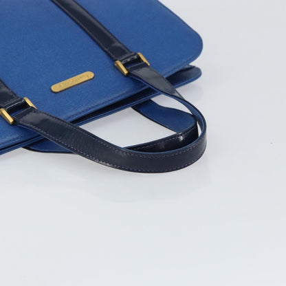 Burberry Vintage Handbag Leather, Blue, Leather, Handbag