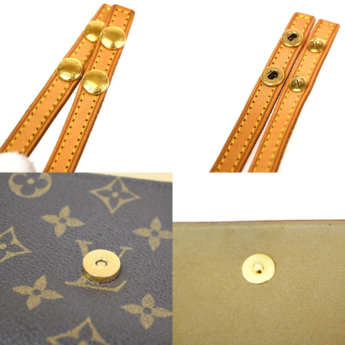 Louis Vuitton Twin Handbag Monogram Canvas, Brown, Canvas, Clutch