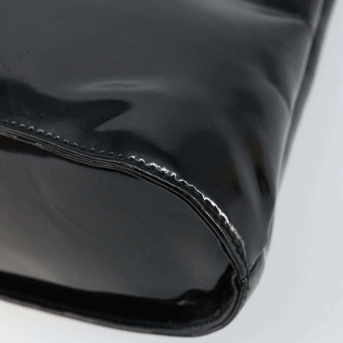 Salvatore Ferragamo Wanda Handbag Patent Leather, BLACK, PATENT_LEATHER, Handbag