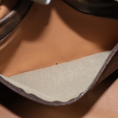 Celine Vintage Macadam Boston bag Canvas and Leather, Brown, Canvas, Travel Bag