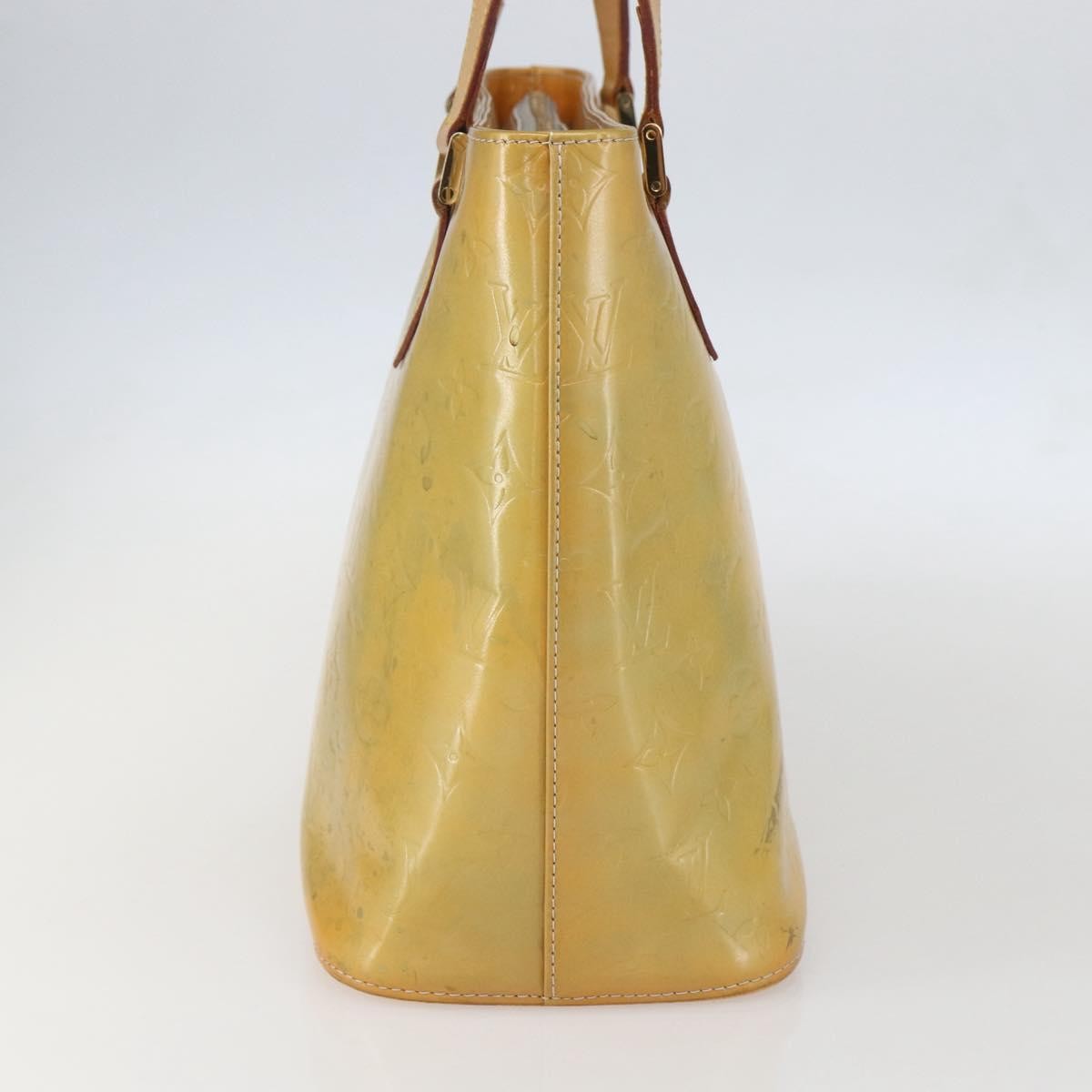 Louis Vuitton Houston Handbag Monogram Vernis, BEIGE, PATENT_LEATHER, Tote bag