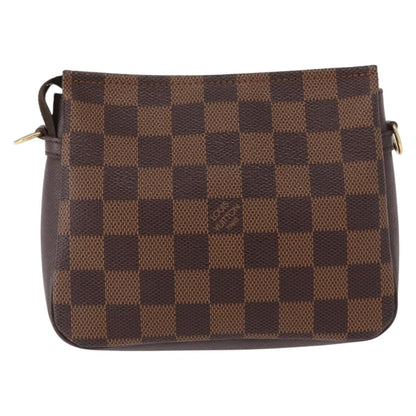 Louis Vuitton Trousse Make Up Bag Damier, BROWN, CANVAS, Clutche & pouche