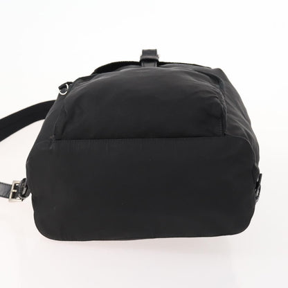 Prada Front Pocket Backpack Tessuto, BLACK, NYLON, Backpack