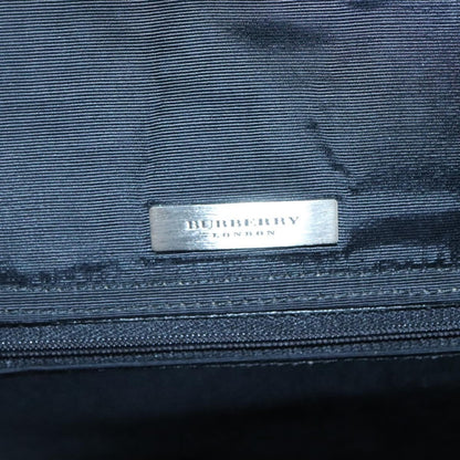 Burberry Nova Check Tote Canvas and Leather, BLACK, LEATHER, Tote bag