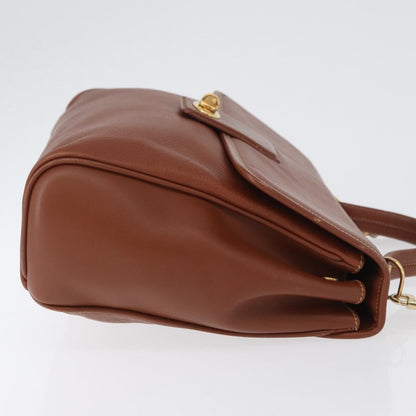 Gucci Vintage Handbag Leather, BROWN, LEATHER, Handbag