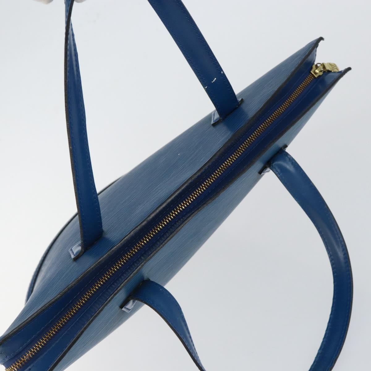 Louis Vuitton Saint Jacques Handbag Epi Leather, BLUE, LEATHER, Handbag