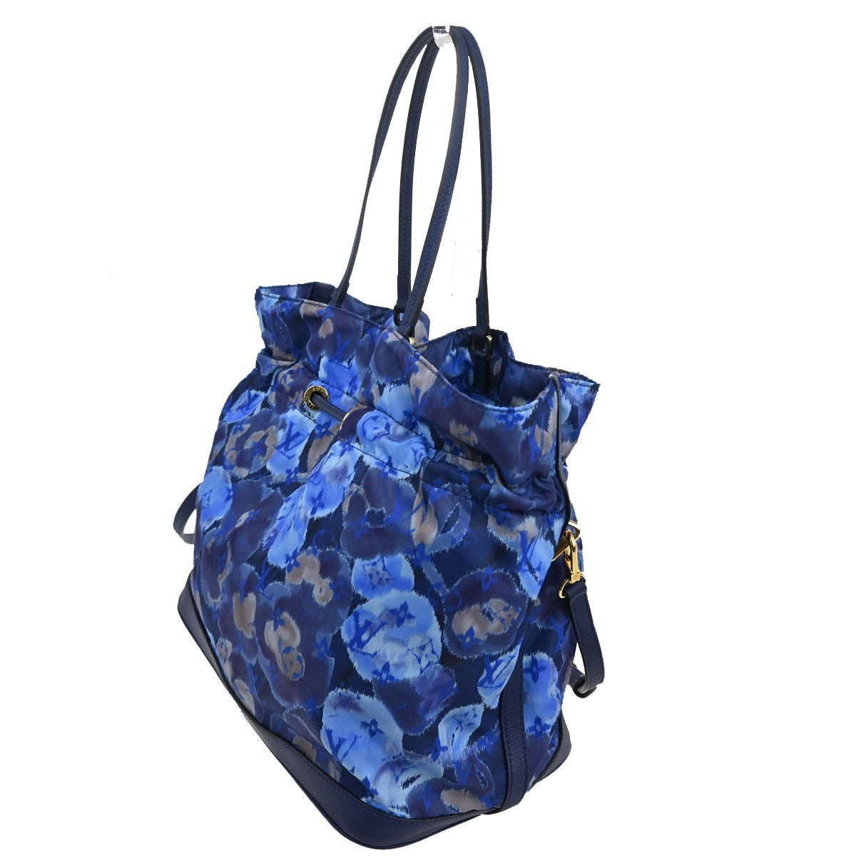 Louis Vuitton Noefull Handbag Ikat Nylon, BLUE, NYLON, Shoulder bag