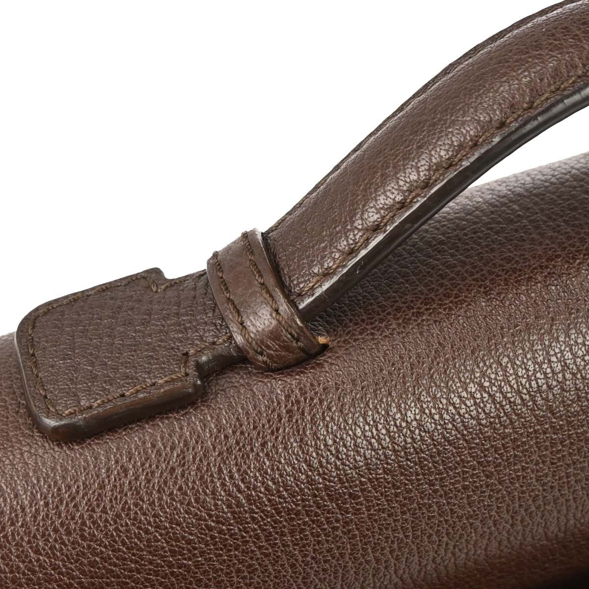 Loewe Leather Briefcase Leather, BROWN, LEATHER, Briefcase