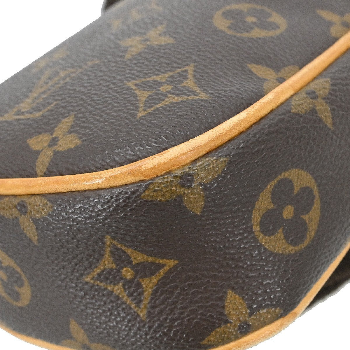 Louis Vuitton Pochette Gange Monogram Canvas, BROWN, CANVAS, Clutche & pouche