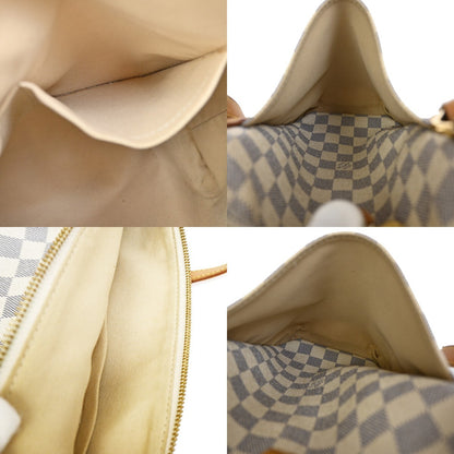 Louis Vuitton Totally Handbag Damier, WHITE, CANVAS, Shoulder bag