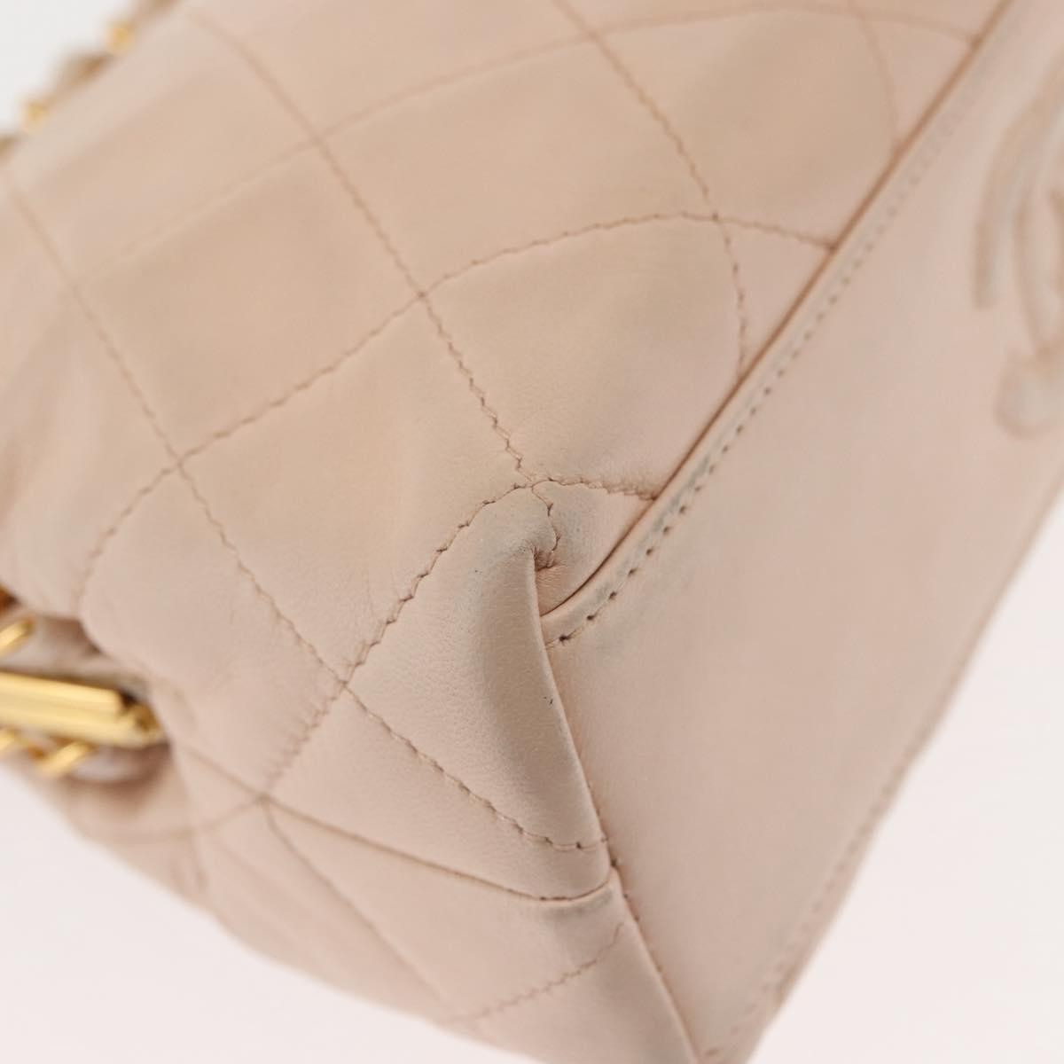 Chanel Kiss lock shoulder bag Leather, PINK, LEATHER, Shoulder bag