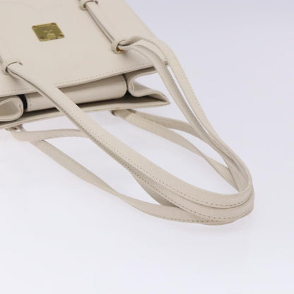 MCM Vintage Shoulder Bag Leather, WHITE, LEATHER, Shoulder bag
