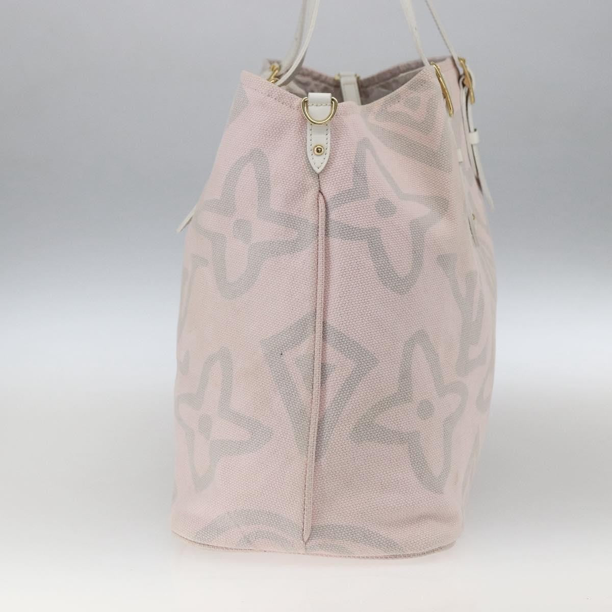Louis Vuitton Tahitienne Cabas Canvas, PINK, CANVAS, Tote bag
