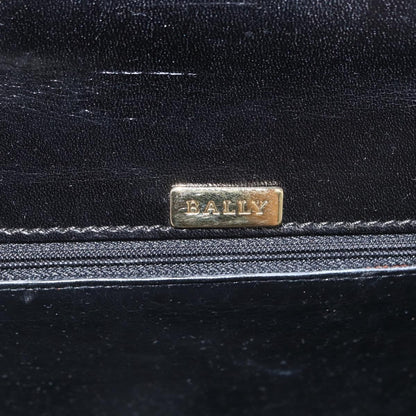 Bally Vintage Handbag Leather, BLACK, LEATHER, Handbag