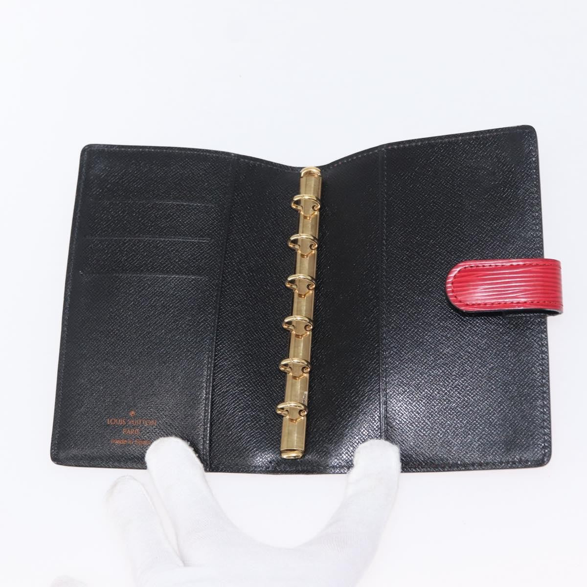 Louis Vuitton Agenda Cover Epi Leather, RED, LEATHER, Wallets