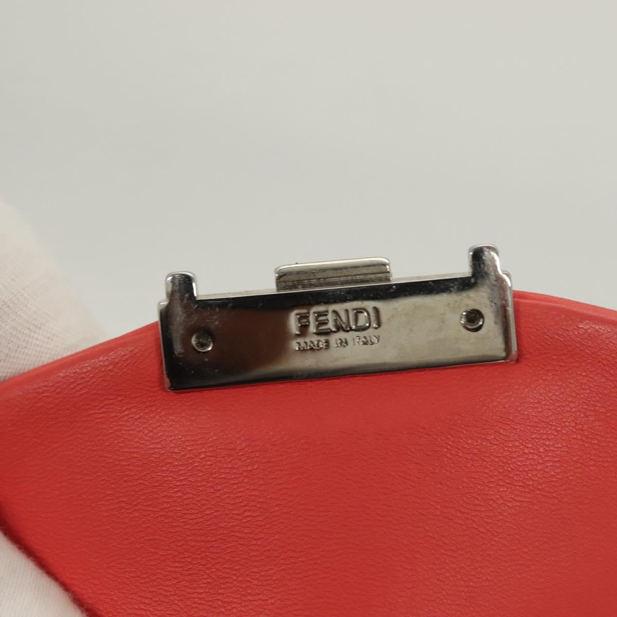 Fendi Be Baguette Flap Bag Leather, PINK, LEATHER, Shoulder bag
