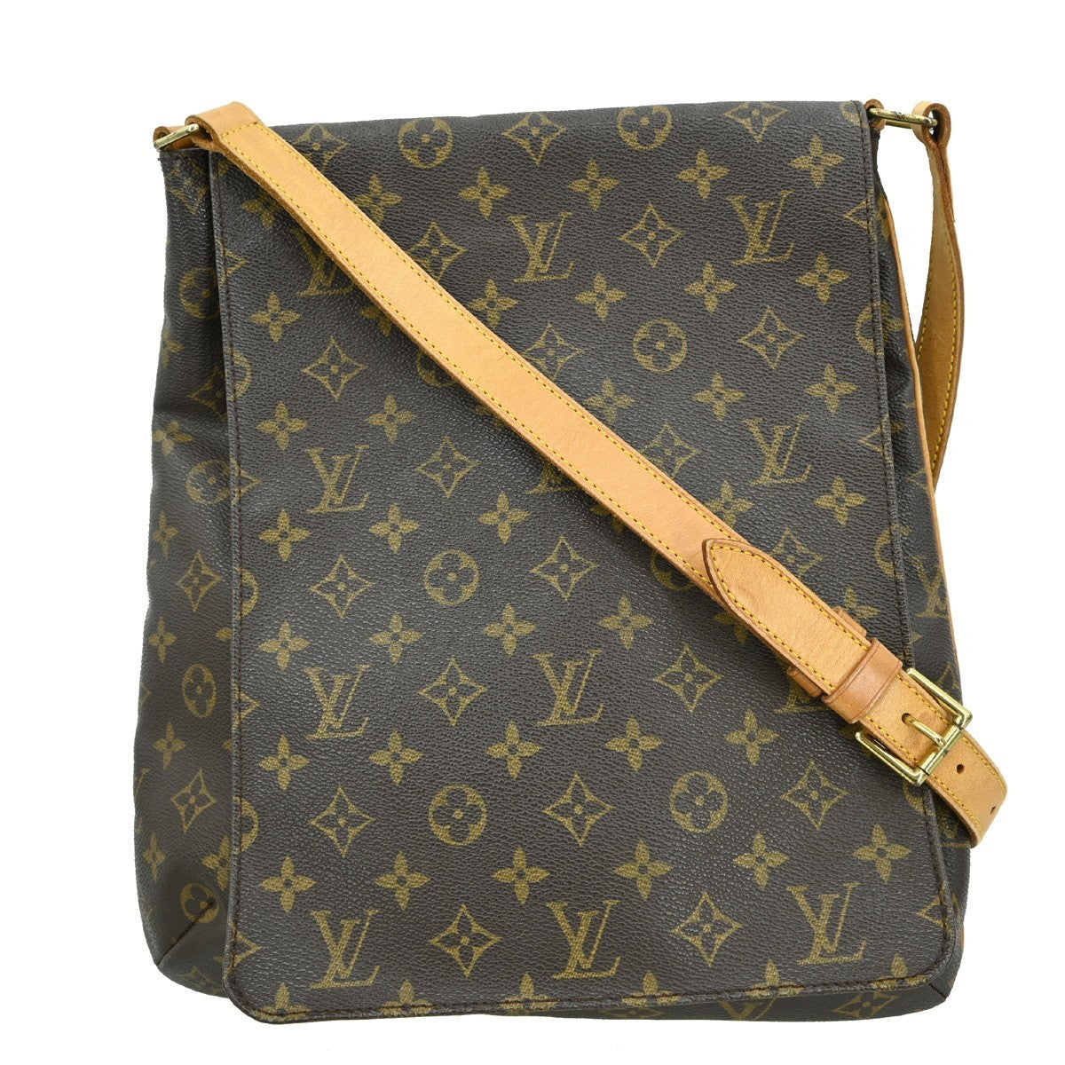 Louis Vuitton Musette Salsa Handbag Monogram Canvas, BROWN, CANVAS, Shoulder bag