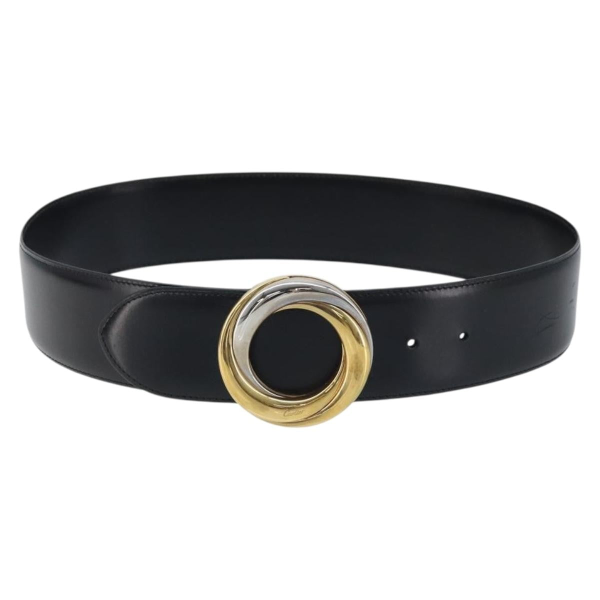 Cartier Trinity belt Leather, Black, Leather, Belt