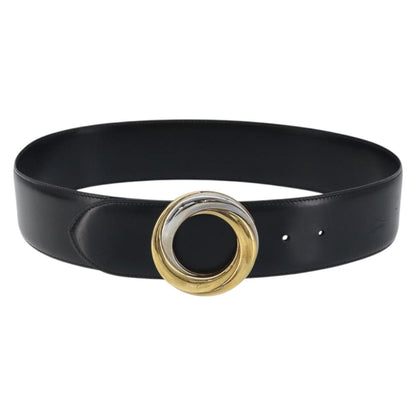Cartier Trinity belt Leather, Black, Leather, Belt