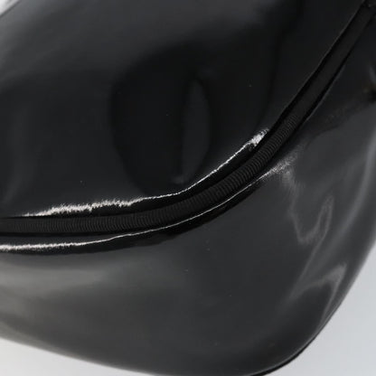 Salvatore Ferragamo Vala Shoulder Bag Patent Leather, BLACK, PATENT_LEATHER, Shoulder bag