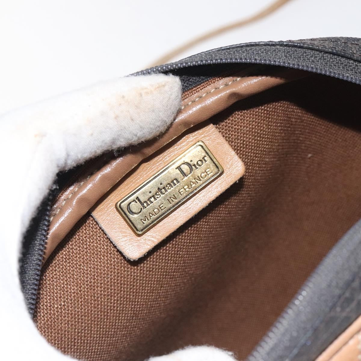 Christian Dior Vintage Honeycomb Shoulder Bag Canvas, BLACK, CANVAS, Shoulder bag