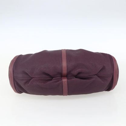 Bvlgari Chandra Satchel Leather, PURPLE, LEATHER, Shoulder bag