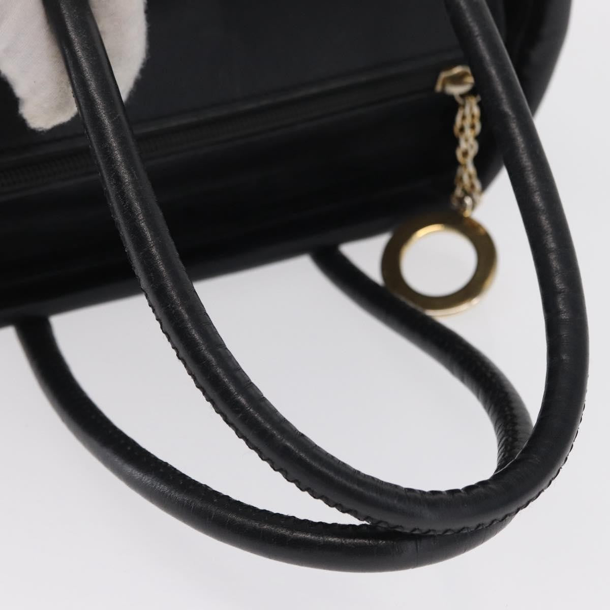 Celine Circle Logo Handbag Nylon, BLACK, NYLON, Handbag