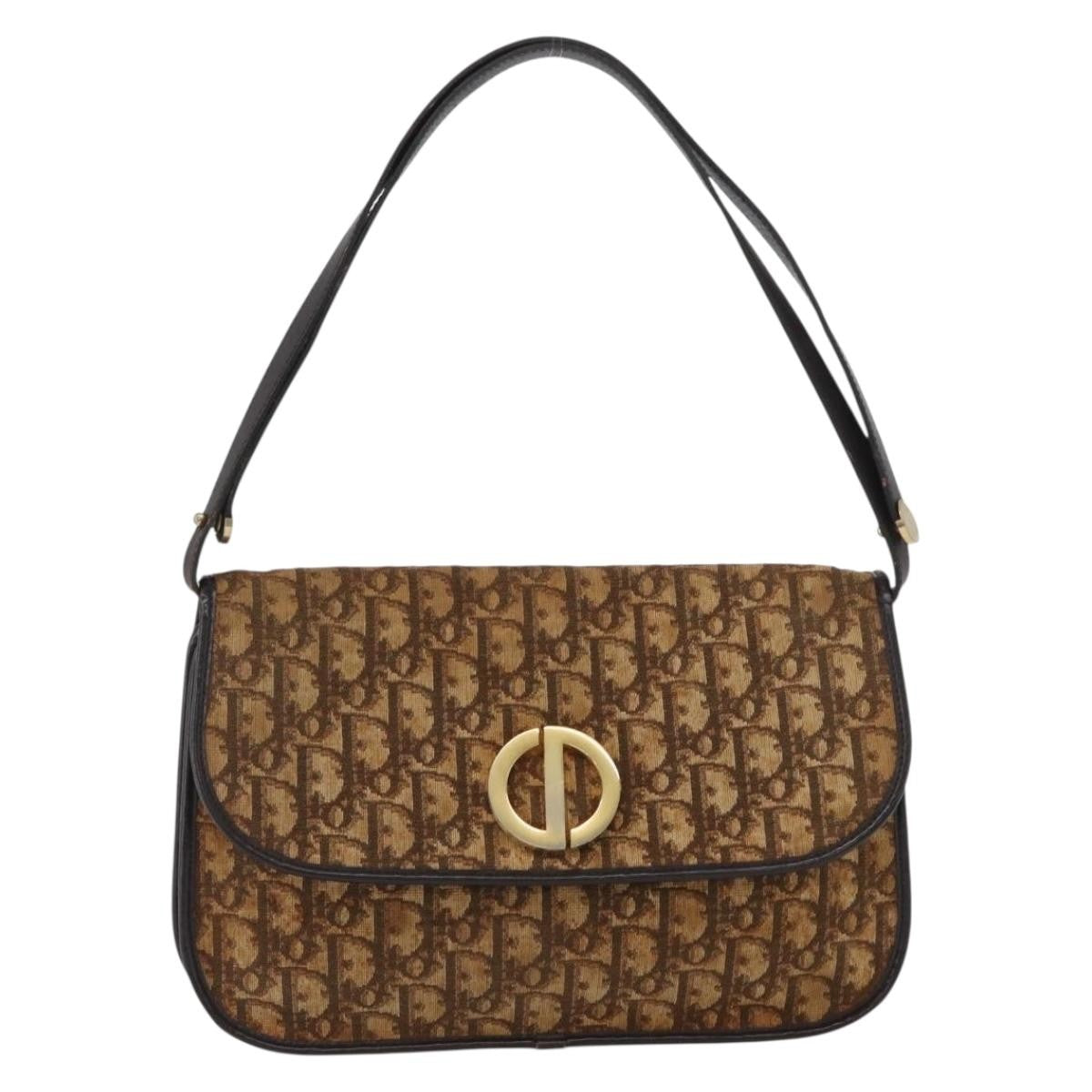Christian Dior Trotter shoulder bag Canvas, BROWN, CANVAS, Shoulder bag