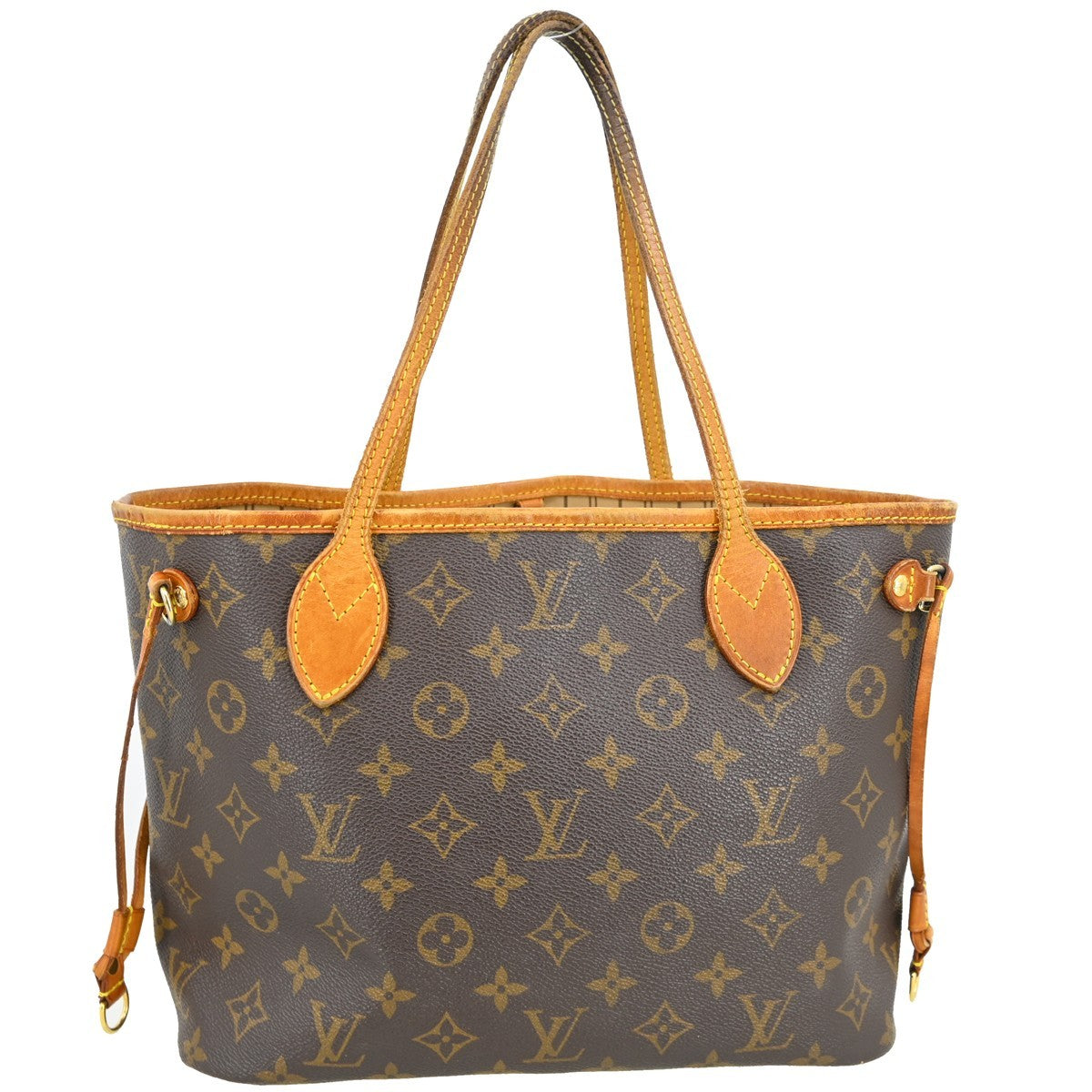 Louis Vuitton Neverfull Bandouliere Inside Out Monogram Canvas with Leather, Brown, Canvas, Tote Bag