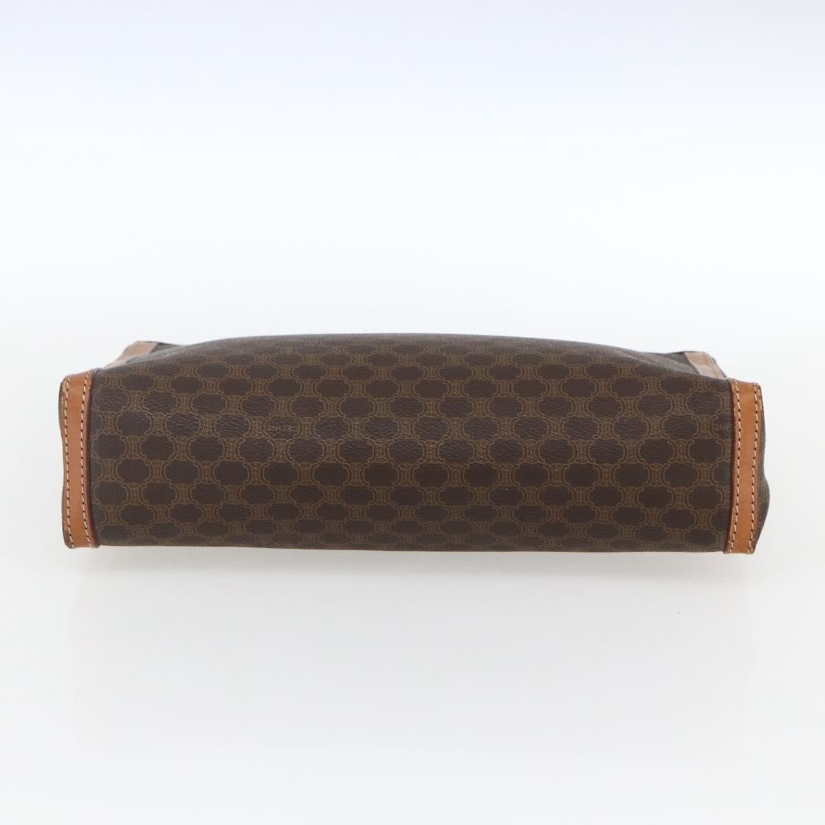 Celine Macadam Pochette Canvas, BROWN, PVC, Clutche & pouche