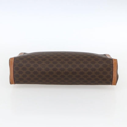Celine Macadam Pochette Canvas, BROWN, PVC, Clutche & pouche