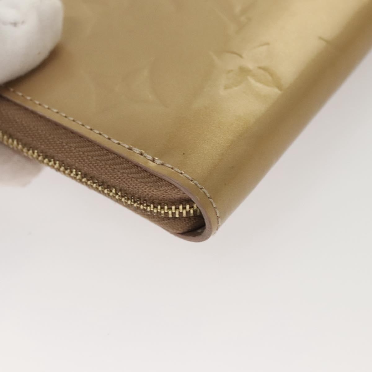 Louis Vuitton Porte-Monnaie Zippy Wallet Monogram Vernis, BEIGE, PATENT_LEATHER, Wallets