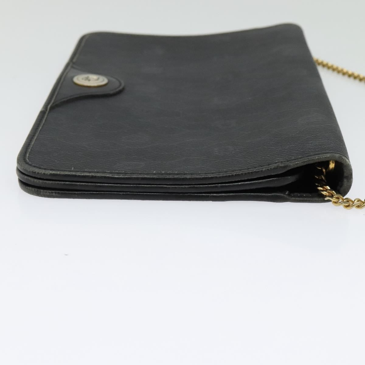 Christian Dior Vintage Honeycomb chain Canvas, BLACK, CANVAS, Handbag