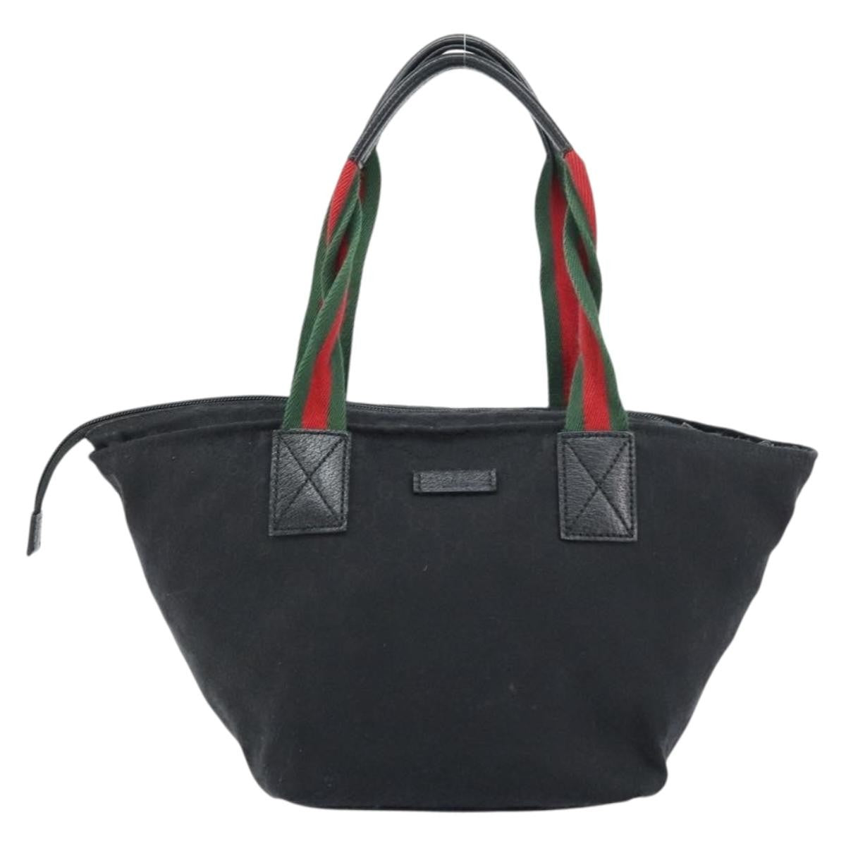 Gucci Web Zip Tote GG Canvas, BLACK, CANVAS, Tote bag