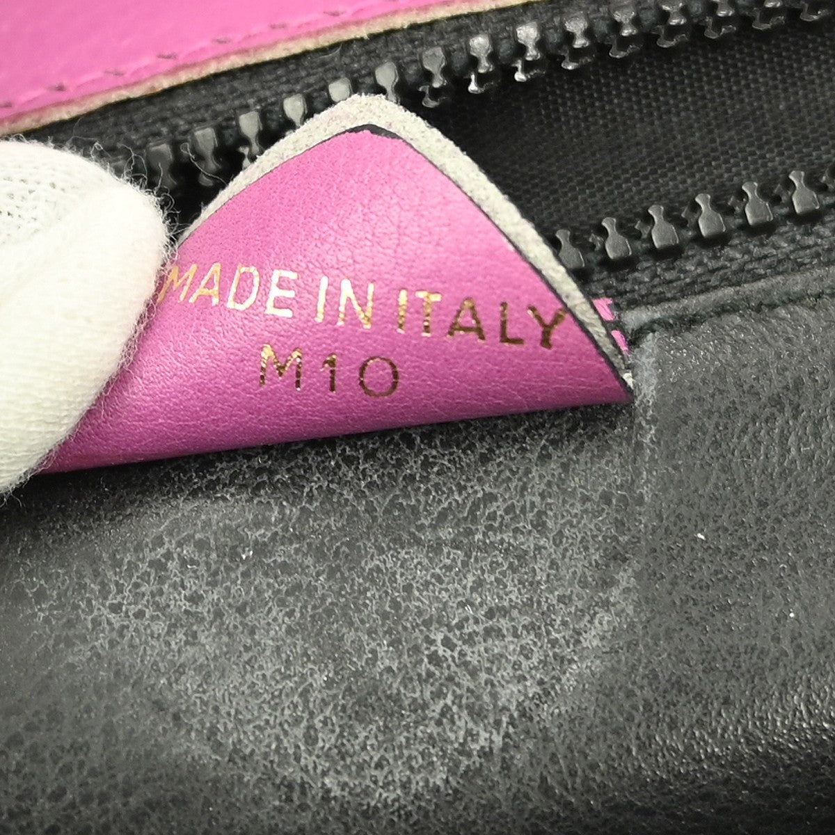 Celine Circle logo Leather, PINK, LEATHER, Clutche & pouche