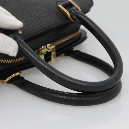 Louis Vuitton Pont Neuf Handbag Epi Leather, BLACK, LEATHER, Handbag