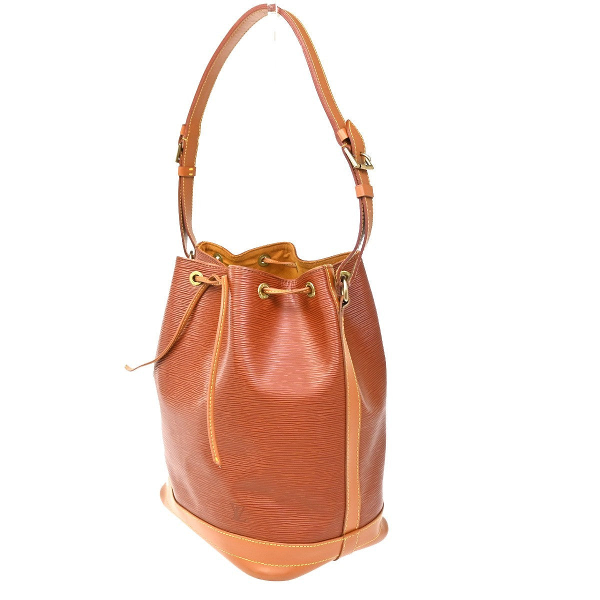 Louis Vuitton Noe Handbag Epi Leather, BROWN, LEATHER, Shoulder bag